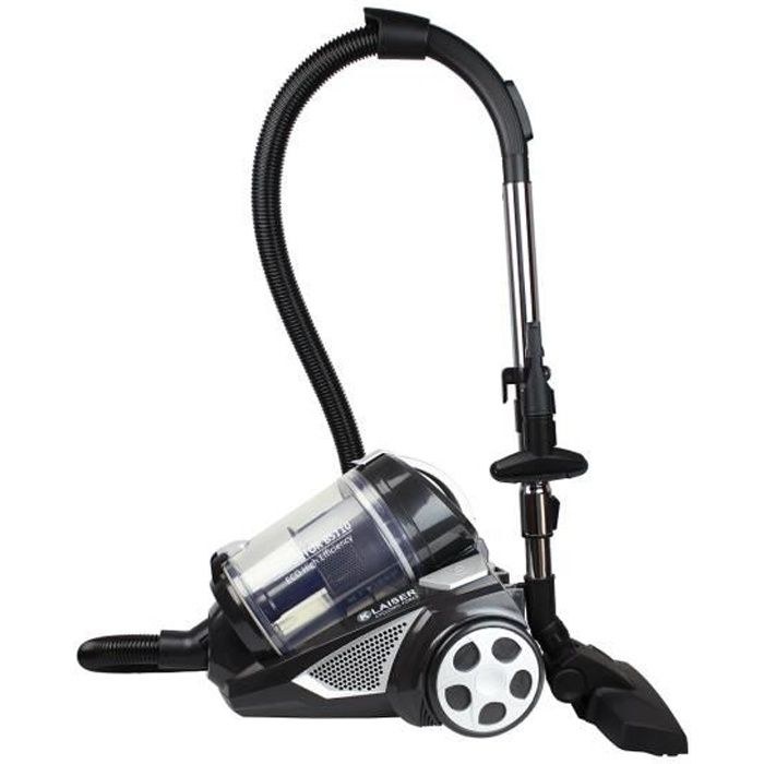 KLAISER - 1600W - Aspirateur Sans Sac Multi Cyclone Alligator Xtreme Force - Pure Air - Ultra Confort - Cordon Extra Long 7 Mètres