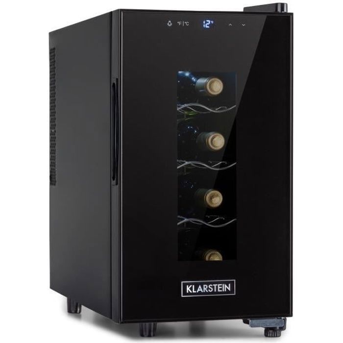 Cave à vin - Klarstein Bellevin 8 uno - 23 L - 11-18°c - Noir - Klarstein