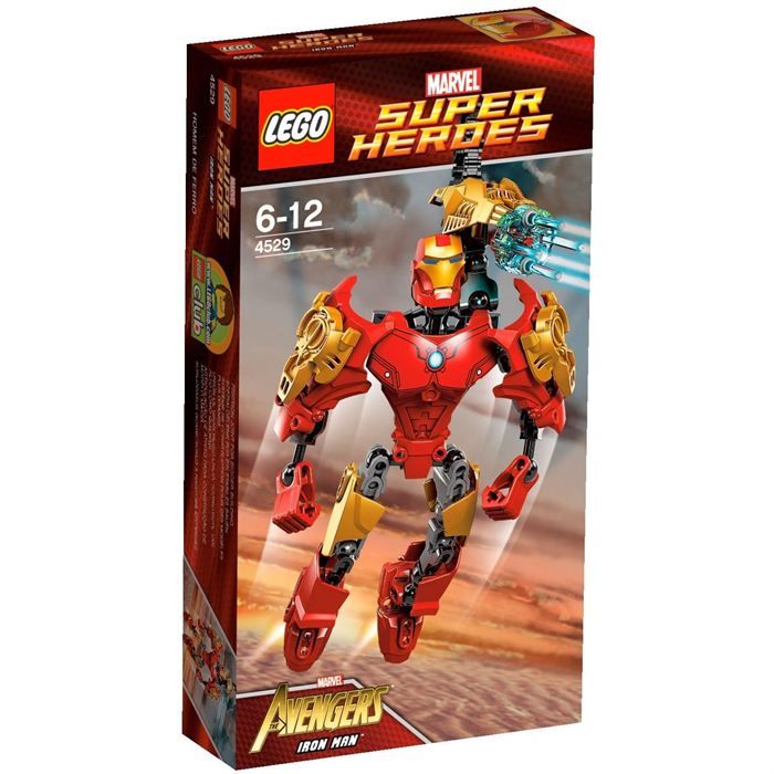 Jeu de construction enfant - LEGO - Iron Man - Armure surpuissante - Rayons repoussants - Bottes à réaction
