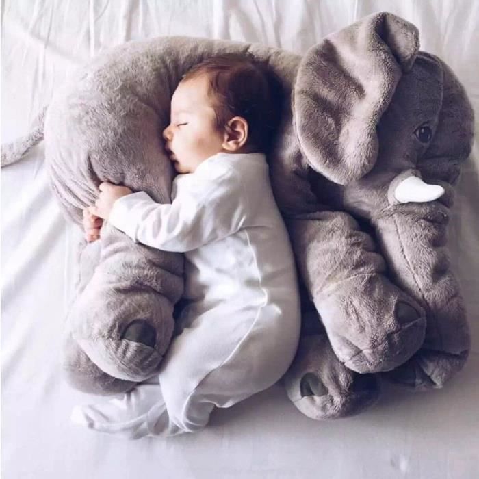 Elephant Doux Sommeil Oreiller Bebe Pliable Siege Coussin Kids Portable Chambre Ensemble De Literie Cdiscount Pret A Porter