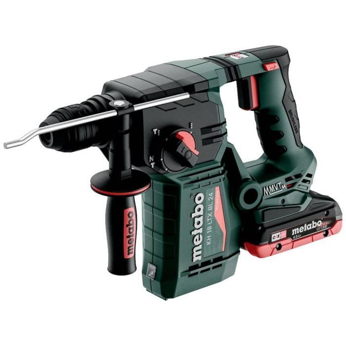 Marteau perforateur burineur sans fil METABO KH 18 LTX BL 24 Béton 18 V 4.0 Ah