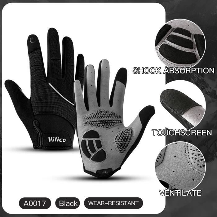 Gants de paintball Valken Bravo Full Finger (noir