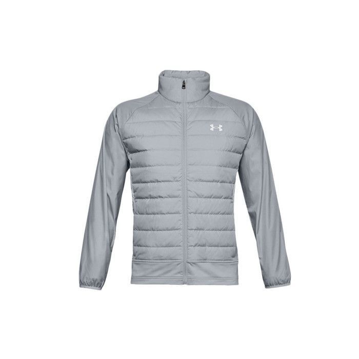 Veste de survêtement Under Armour RUN INSULATE HYBRID - Réf. 1355807-011.  Couleur : Gris. Détails. - Coupe ajustée près du corps Gris - Cdiscount  Prêt-à-Porter