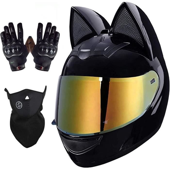 Creative Doux Chat Oreilles Casque De Moto Les Jeunes Hommes Et Femmes Cool Casque Kart Moto Voiture Electrique Moto Ece Hom 232 Cdiscount Auto