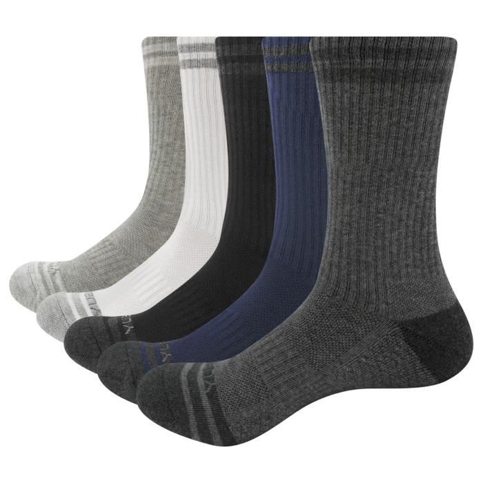 5 Paires Chaussette de Sport Homme Femme Chaussettes de Running Longue Distance Basique Coton pour Randonnee Course d hiver multicolore Cdiscount Pret a Porter