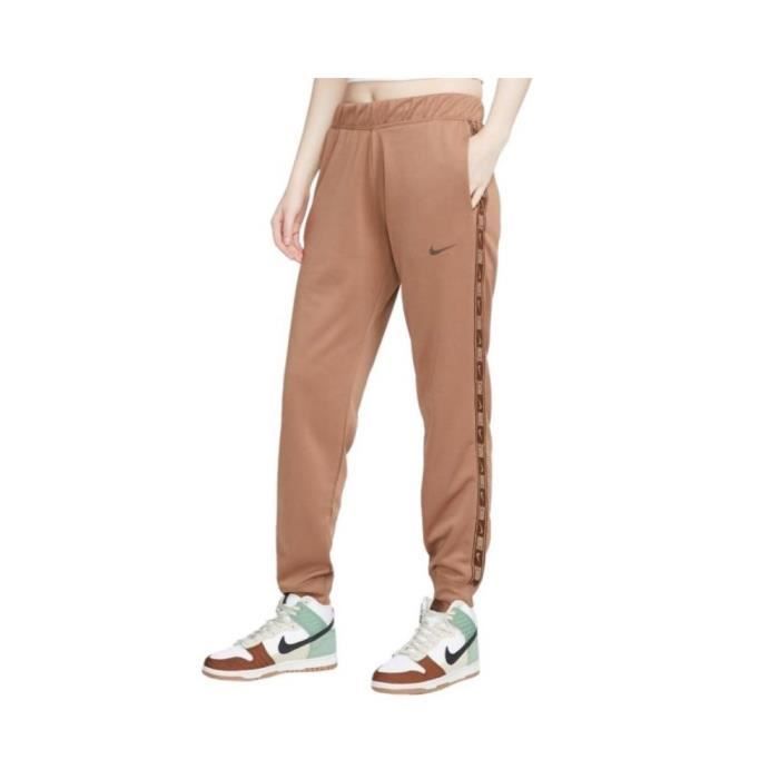 Pantalon Femme NIKE PK Tape Reg Marron Coupe Regular