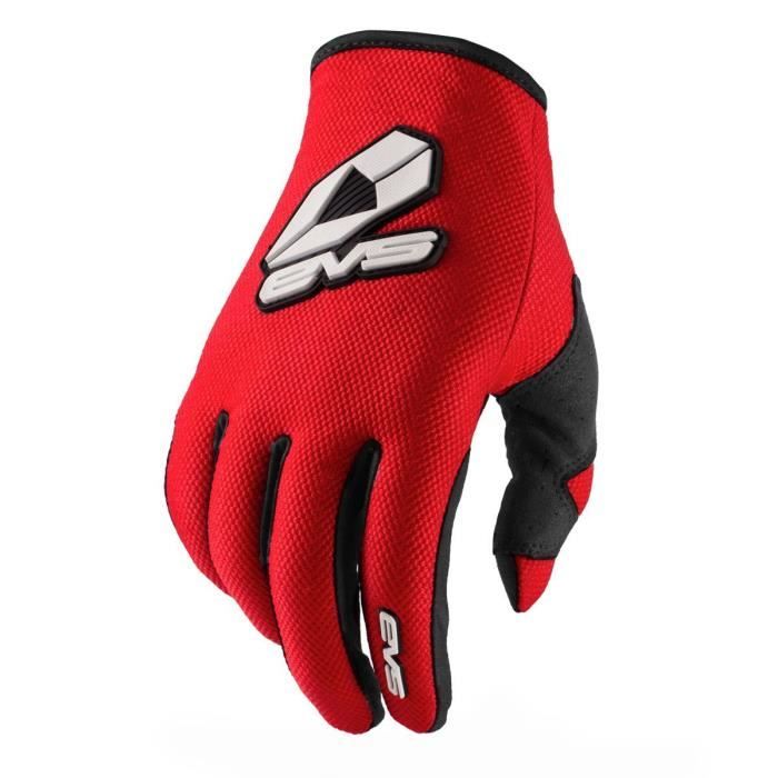 gants evs sport - evs - noir/rouge - homme - l - silicone - respirabilité