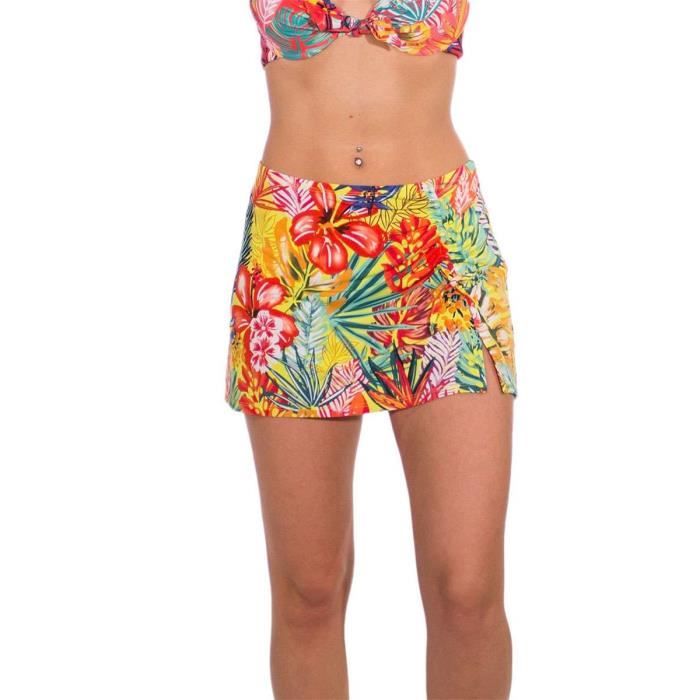 Jupe Femme Savida Imprimé Floral Rouge - Taille XS (env. UK8/EUR36) - Style Wrap Midi - Neuf Avec étiquettes