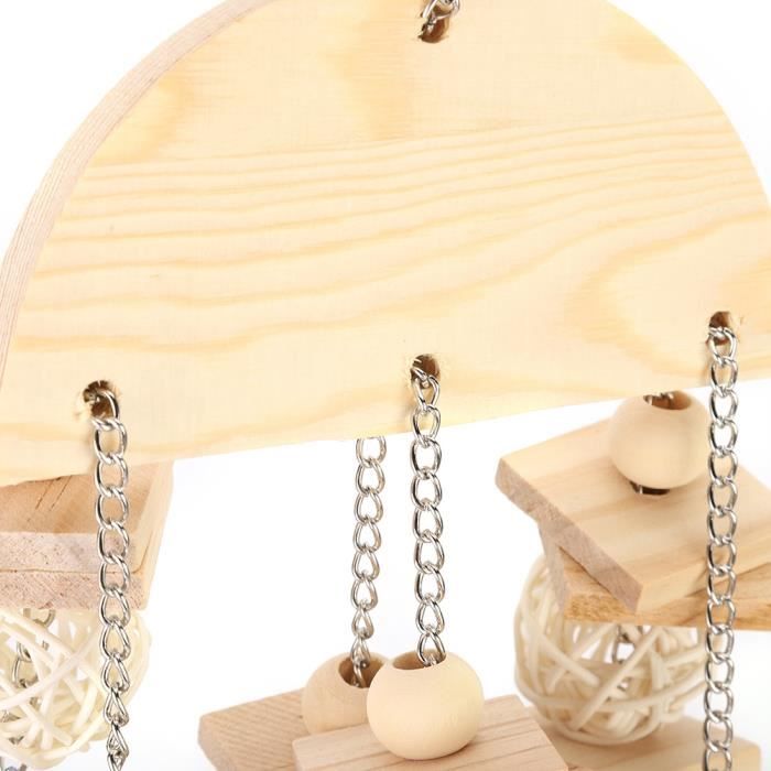 Balançoire En Bois Naturel Hess - Sécurisée Et Amusante - Pour Enfants Dès 2 Ans