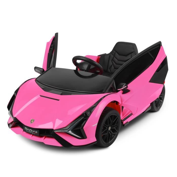 Lamborghini Voiture électrique pour enfants MP3 avec télécommande Voiture  Rose 12V - Cdiscount Jeux - Jouets