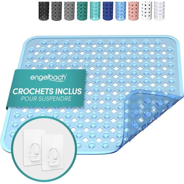 Tapis de Douche Antidérapant Gris PVC 53 x 52,5 x 1 cm (6 Unités
