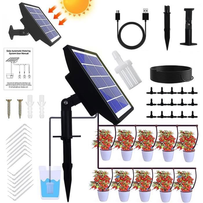 Kit Arrosage Automatique Goutte À Goutte Énergie Solaire,Système D