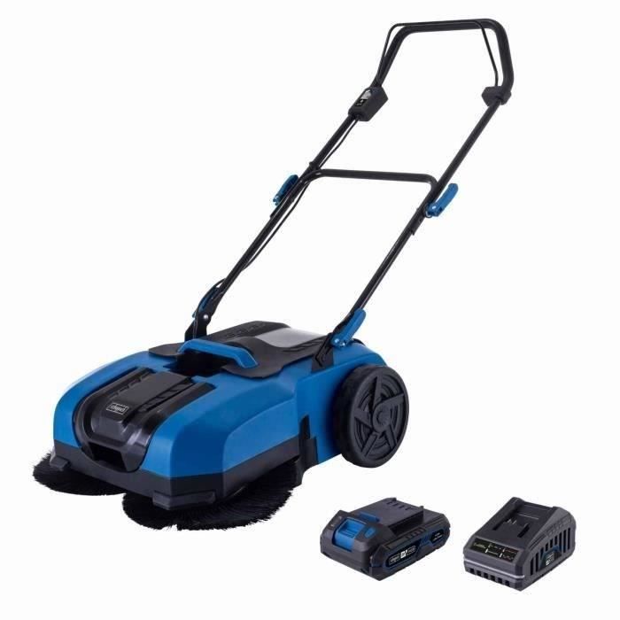 Pack Balayeuse sans fil C S610 X Largeur travail 610 mm – Bac collecteur 20 SCHEPPACH 20V IXES Batterie 2Ah + chargeur 2.