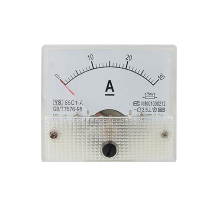 Ampèremètre Analogique DC 0-20A - Modèle 85C1 - Pour Panneau électrique - Neuf