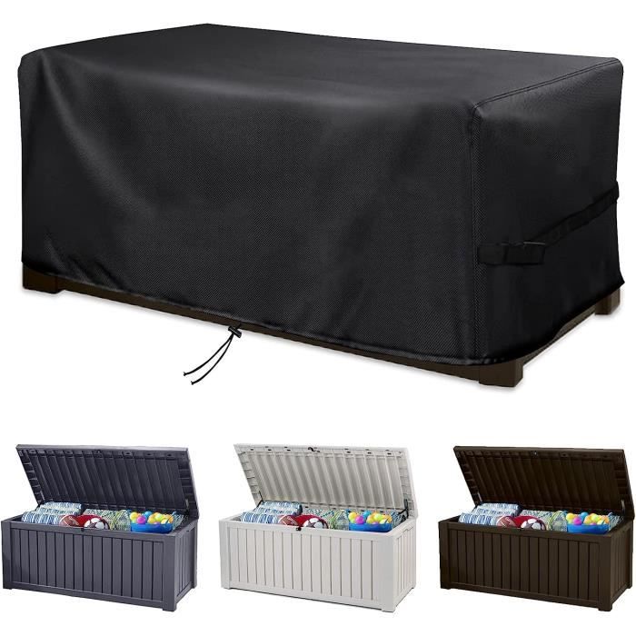 Housse Pour Cabane De Jeu Extérieure Step2 – 142,2 X 142,2 X 152,9 Cm – Tissu Oxford 210D Anti-pluie – Fermeture éclair Et Fenêtres – Gris