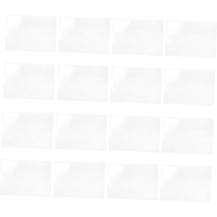 Lot De 30 Porte-Étiquettes Pour Étageres - Transparents 4.3x7.9 Cm (1.7x3.1") - Marque Uxcell - Neuf