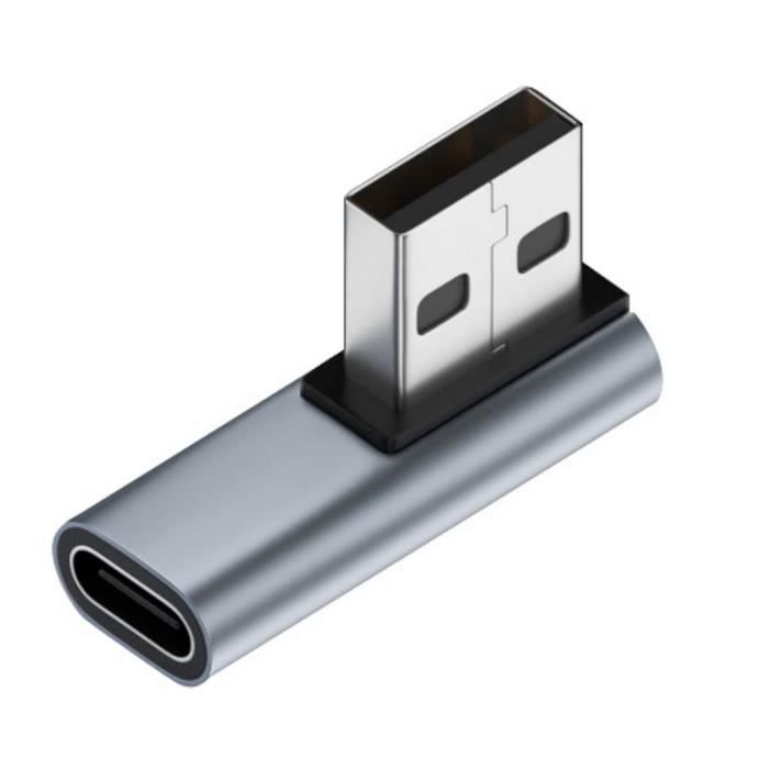 Chenyang Connecteur USB C vers USB 3.0 - Adaptateur de données à angle