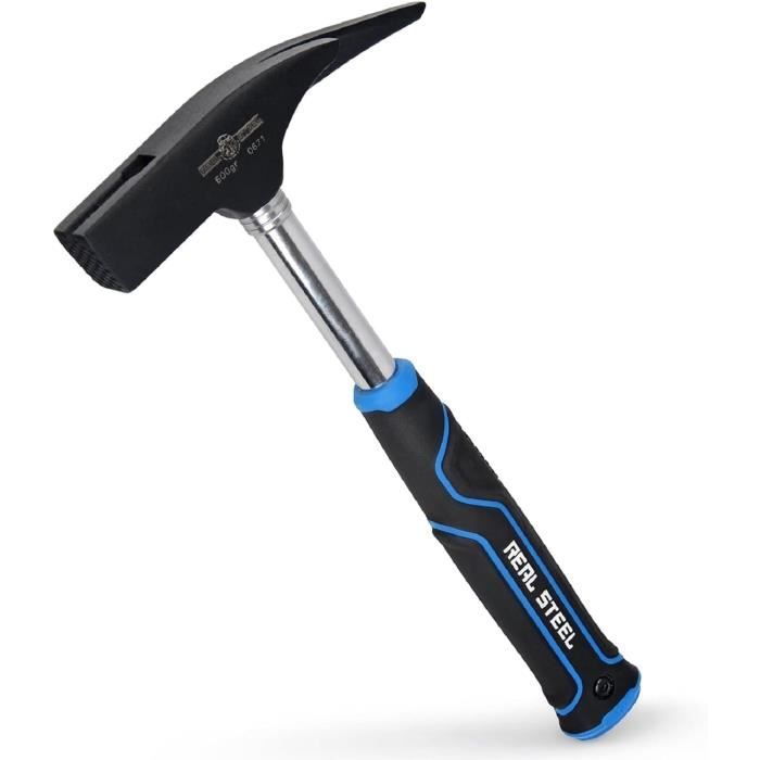 Marteau De Charpentier Picard 600 G – Avec Porte-Clou Magnétique Et Manche Acier – Idéal Pour Travaux De Menuiserie Et Bricolage