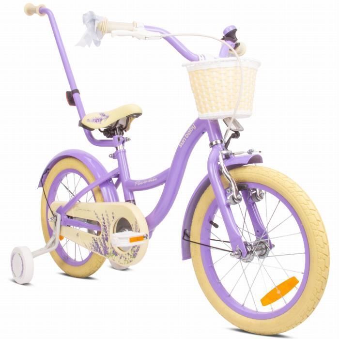 sun baby Flower Bike Vélo pour filles Lavande 16\