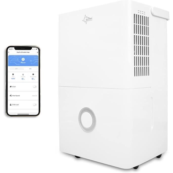 Deshumidificateur SUNTEC DryFix 30 select APP Pour les pieces jusqu'a
