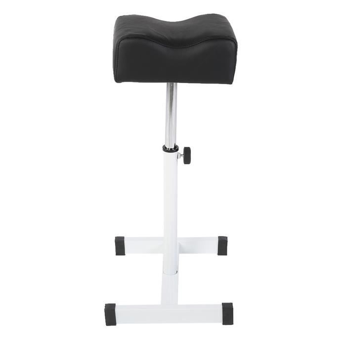 Repose-pieds Réglable Pour Pédicure Et Manucure – Coussin Confortable En Cuir Synthétique, Structure Métal Robuste, Hauteur 48-68 Cm