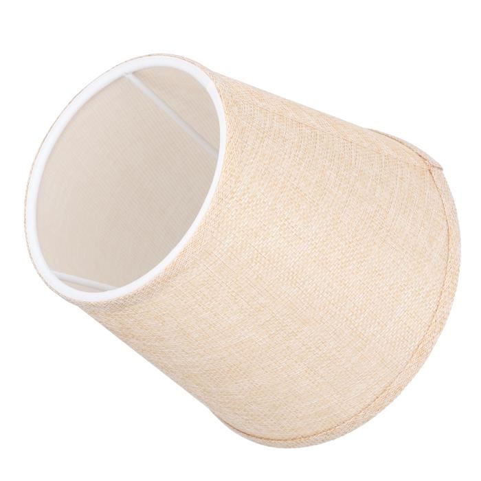 Tissu Abat- Jour- Abat- Jour Clip Sur Ampoule- Baril Abat- Jour En