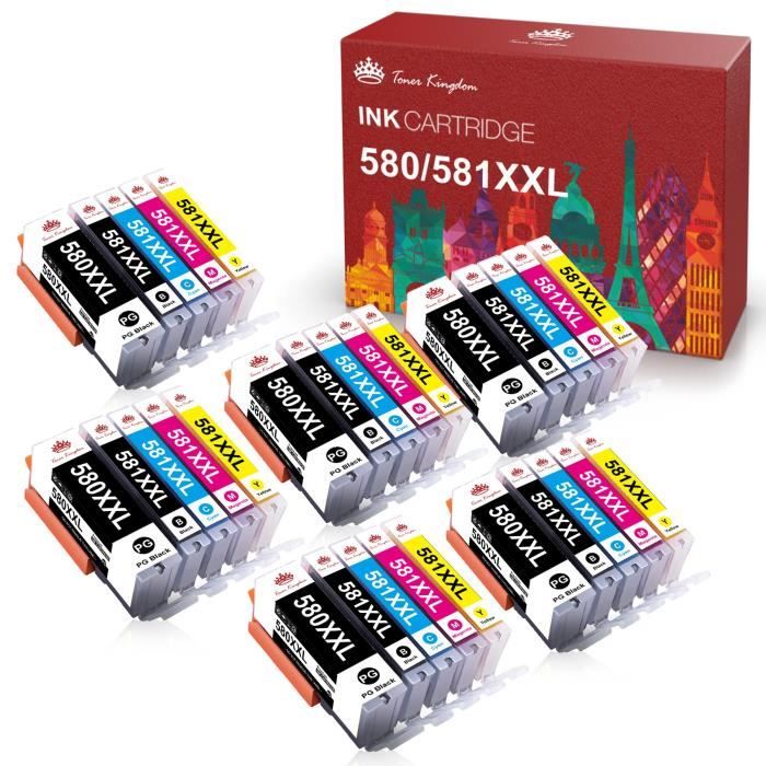 6-Pack Compatible Ink Cartridges For Canon Pixma PGI-580XXL & CLI-581XXL