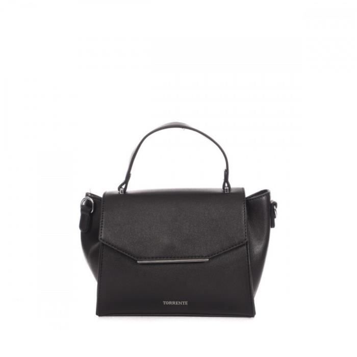 Sac ?� main Noir Femme Torrente Domitie - Cdiscount Bagagerie - Maroquinerie