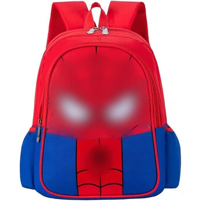 Sac à Dos Spider-Man Pour Enfant – 26x11x34 Cm – Ergonomique, Résistant – Compatible Chariot – Garantie 2 Ans
