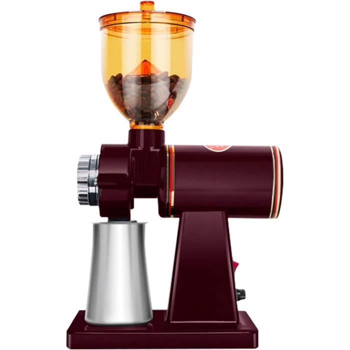 Moulin à Café électrique BioloMix 300W, 30 Réglages, écran LCD, Noir Inox