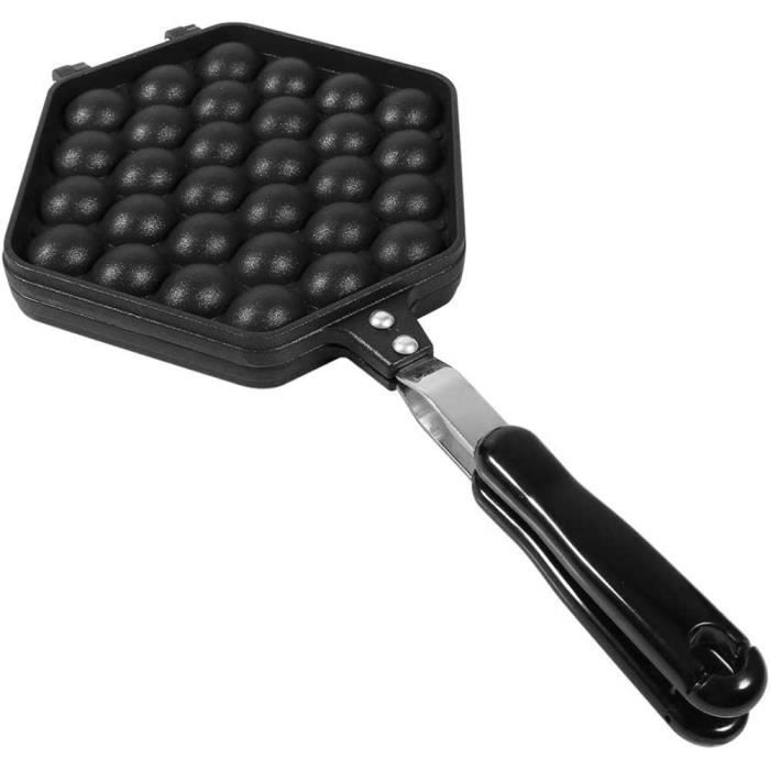 KitchenCraft Gaufrier Antiadhésif Pour Cuisinière - Gaufrier Simple Et Pratique Noir