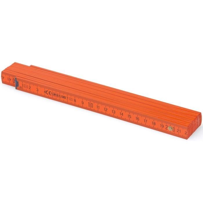 Metrie™ Bl52 – 1X Règle Pliante En Bois Règle Pliante De 2 M De Long ...