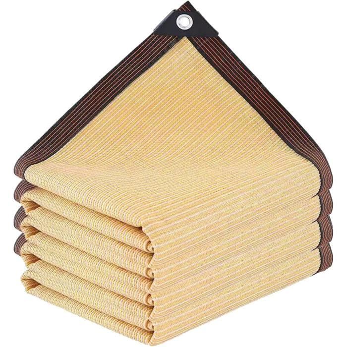 Tissu Pare-Soleil Filet D'Ombrage De Protection Solaire Couverture De Plante (Marron - 4 * 5M