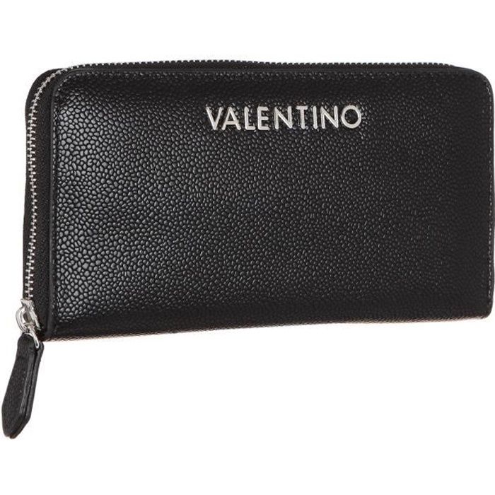 Portefeuille Mario Valentino VPS7IL155 Noir - Fermeture Zip - Neuf Avec étiquettes - Prix Conseillé 59,95€