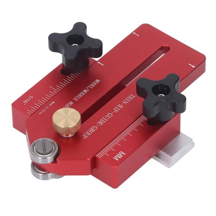 Guide Déchirure Fine Scie Table - Alliage Aluminium, Réglage Précis