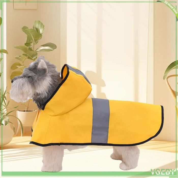 Comparer les prix de veste de pluie imperméable pour chien Manteau imperméable pour animalerie blouson Jaune pour 10 à Jaune XS 22cm/8,66 pouces