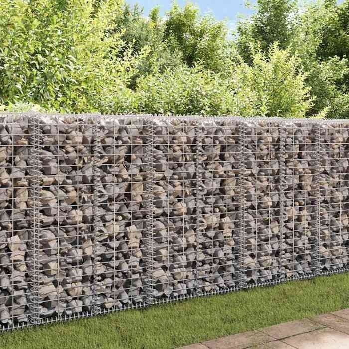vidaXL Gabion Base pour Mur 100x30x30 cm Clôture de Jardin Panier à Pierres 141038
