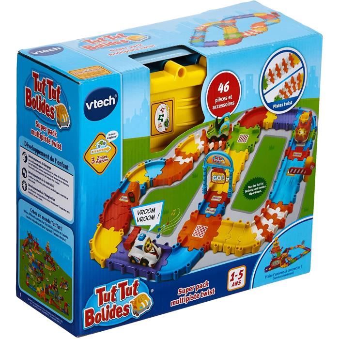 VTech - Tut Tut Bolides - Super Pack multipistes twist - Circuit pour voitures Version FR