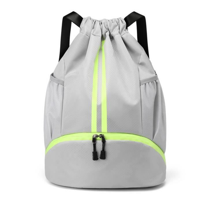 Sac Dos Cordon de Serrage tanche Sac Gym avec Compartiment