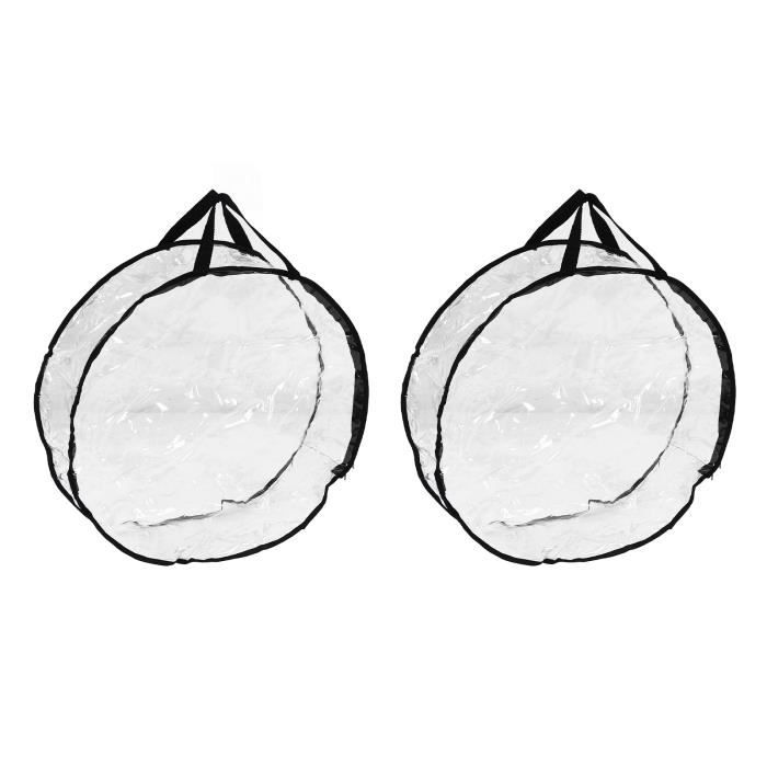 Teksome Sac De Rangement Pour Couronne De Noël – Boîte Transparente à Fermeture éclair, Couronne Ronde Avec Fermeture éclair Pour Décorations D'Halloween