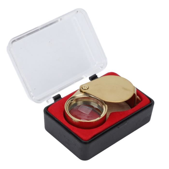 Zerone Loupe de bijoutier 30X Loupe de bijoutier pliable 30X 21mm Loupe