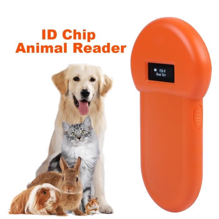 Scanner RFID puce d'animal lecteur d'identification avec câble USB 134.2Khz--Rose Vie