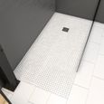 Bac receveur de douche à carreler 140x90cm recoupable sur mesure pour douche à l'italienne - RAINY 160-1