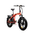 Vélo Électrique Youin Dubai Pliable - 7 vitesses SHIMANO – 250W – Roue 20'' – Batterie Amovible 36V/10Ah – Autonomie 45Km – Orange-1