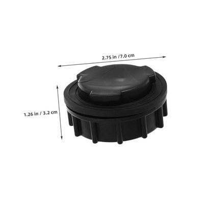 Lot De 3 Bouchons De Vidange Inférieur Pour Poubelle 660L - Anti-Fuite Noir - OKUMEYR