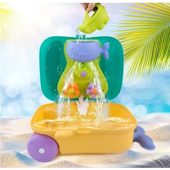 Sac de plage fourre-tout pour enfant - Crabe  filet-sable-ecouler-plage-piscine-transporter-jouets-julie-jouet-enfants-garcon- fille-fourre-tout-pochettes-melissa-doug-2-3-4-5-6-7-8-ans