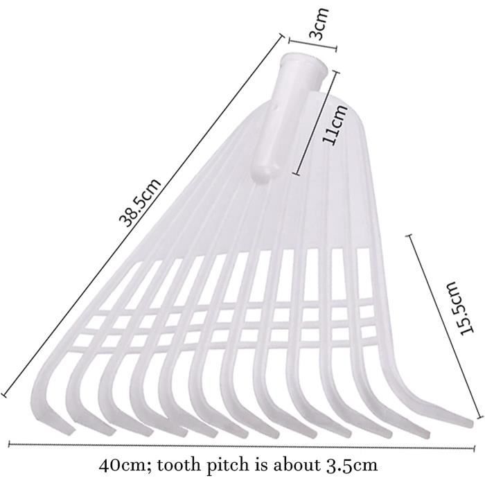 Râteau Jardin Bellota 12 Dents - Tête Acier Anti-Rouille - Pour Travaux Moyens - Manche Non Inclus