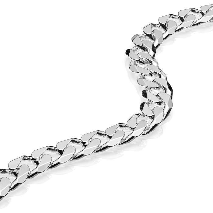 Bracelet Gourmette Fin En Argent Plaqué - Unisexe - Neuf Avec étiquettes - Fabriqué En France