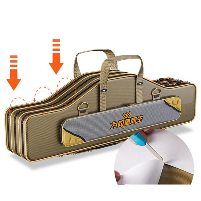 Doorslay 63'' Sac De Canne à Pêche Portable Pliant - Grande Capacité Protection Canne Et Moulinet