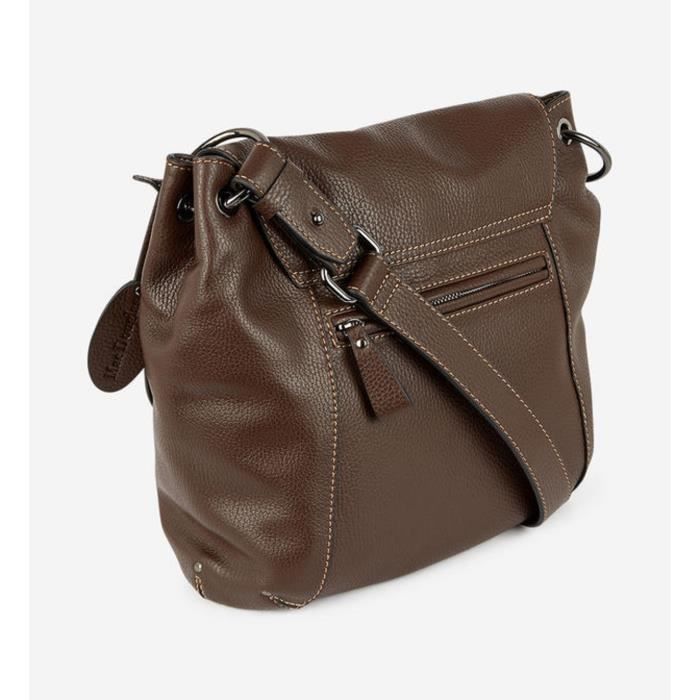 MAC DOUGLAS MANDALAY VESUVIO XS sac porte epaule et bandouliere cuir de vachette havane Marron HAVANE Cdiscount Bagagerie Maroquinerie